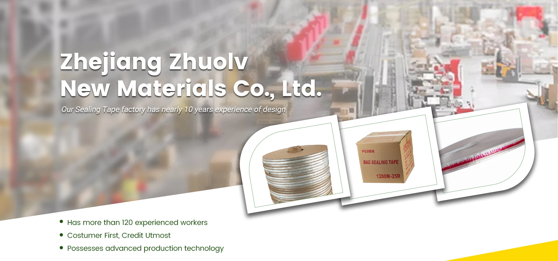 China Sealing Tape Manufacturers Suppliers Customized Sealing Tape Made in China Zhuolv