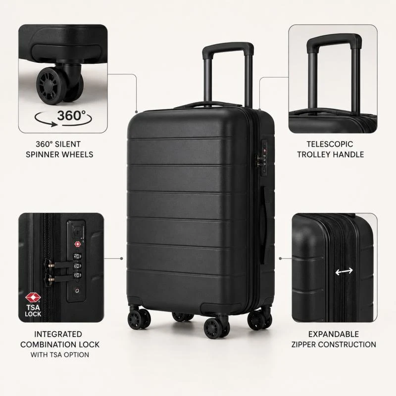 Bagasi Hardside Halus